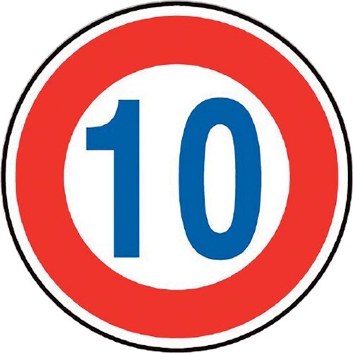 ユニット 規制標識(323)最高速度10