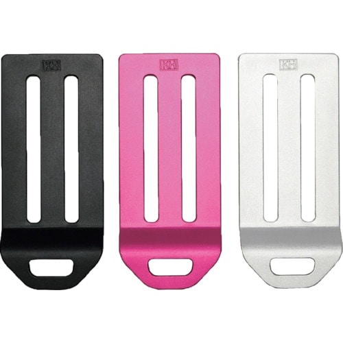 KH アルミ製D環止 2穴下穴付 ピンク