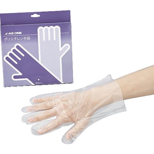 AS ポリエチレン手袋スタンダード外エンボスL (