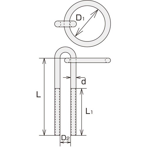 水本 ステンレス 係船環MU型 リング内径200m