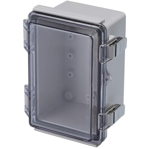 タカチ 防水・防塵ボックス 透明/ホワイトグレー
