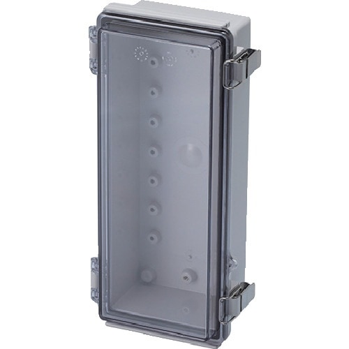 タカチ 防水・防塵ボックス 透明/ホワイトグレー