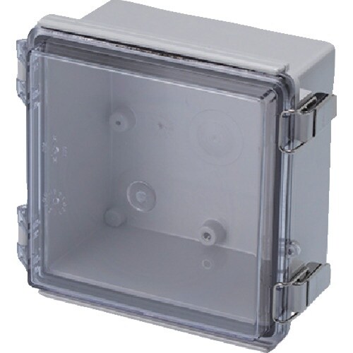 タカチ 防水・防塵ボックス 透明/ホワイトグレー