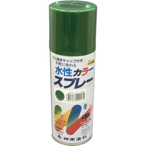 シントー 水性カラースプレー グリーン 300ML