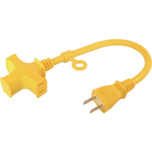 正和電工 トライアングルマルチタップ ショート 黄