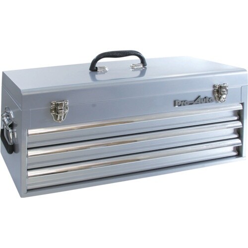 スエカゲ 3段引出し式ツールボックス シルバー