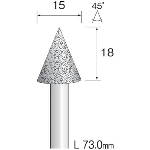 Minimo 電着ダイヤモンドバー#120 Φ15