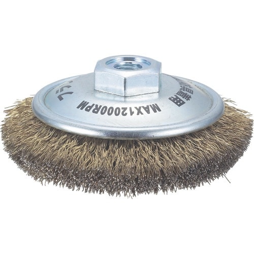 西丘 ベベルブラシ φ85x10ネジ カール付 真