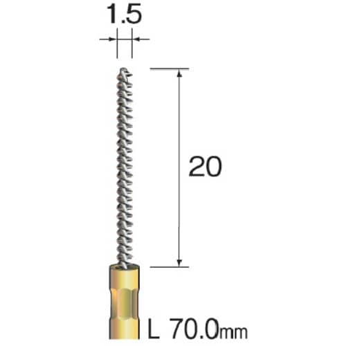 Minimo スパイラルホールブラシ ナイロン Φ