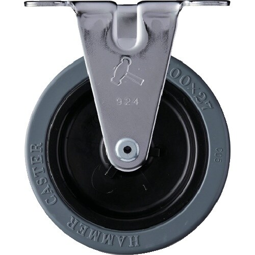 ハンマー 固定式ゴム車輪(ナイロンホイール)100