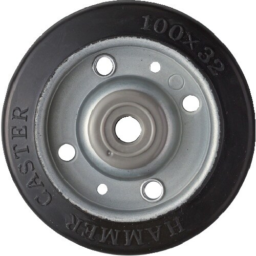 ハンマー S型 ゴム車 100mm 車輪のみ