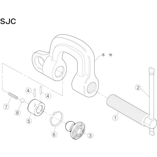 スーパー スクリューカムクランプ(SJC)用スクリ