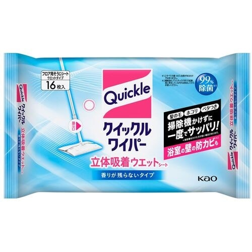 Kao クイックルワイパー 立体吸着ウエットシート