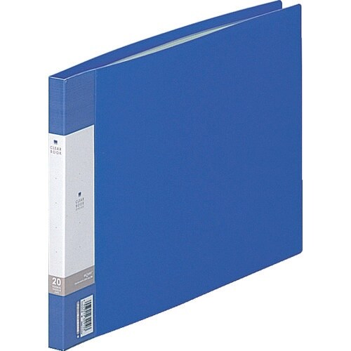 LIHIT A4/E クリヤーブック(20枚) 青