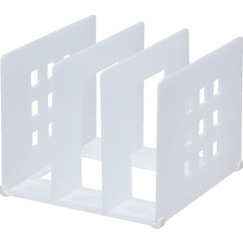 LIHIT 仕切りラック L 乳白