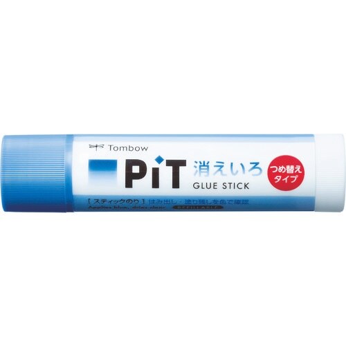 Tombow スティックのりつめ替え消えいろピット