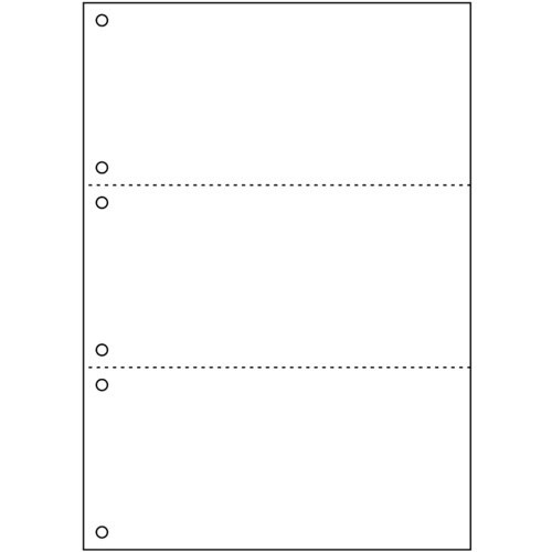 HISAGO プリンタ帳票A4白紙3面6穴