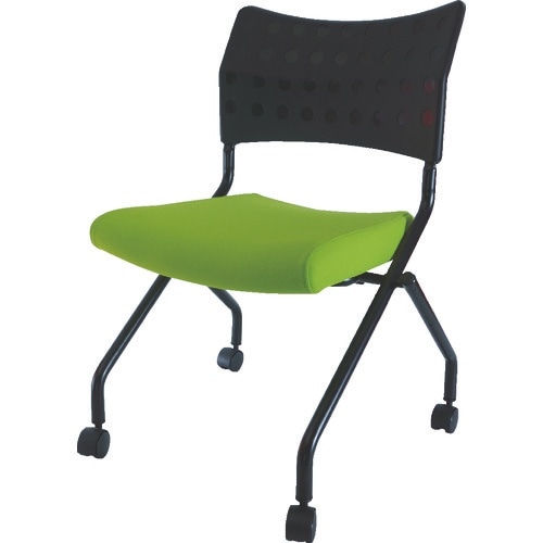 TRUSCO スタッキングチェア キャスター付 ラ