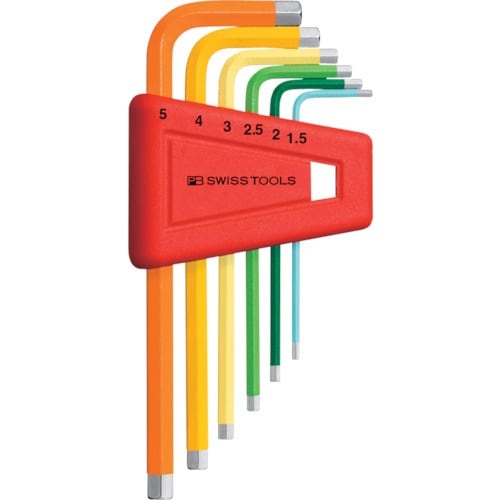 PBスイスツールズ 六角棒レンチ6本セット レイン