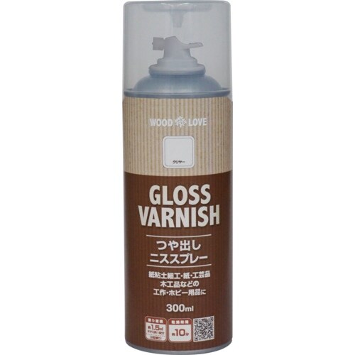 ニッぺ つや出しニススプレー 300ml クリヤー