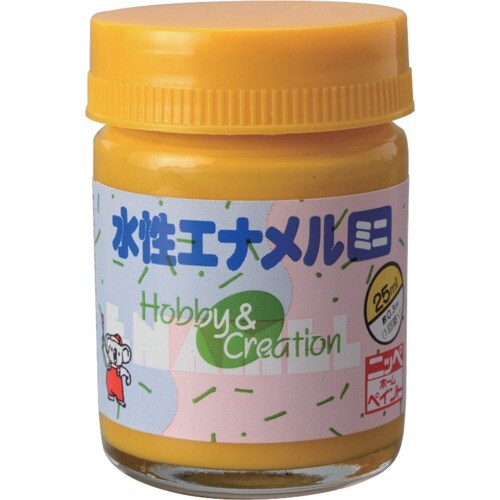 ニッぺ 水性エナメルミニ 25ml イエロー HS