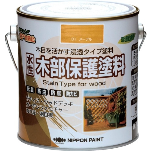 ニッぺ 水性木部保護塗料 0.7L メープル HX