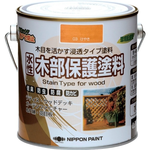 ニッぺ 水性木部保護塗料 0.7L けやき HXY