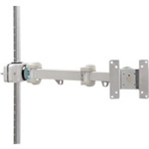 サンコー 4軸式クリップモニタアーム(ホワイト)