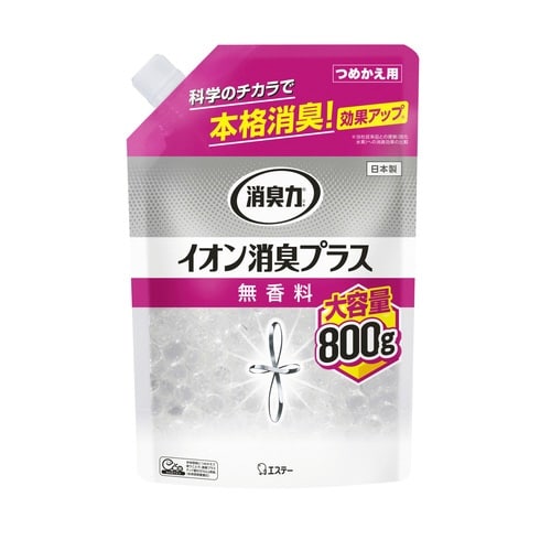 消臭力クリアビーズイオン消臭プラス詰替800g×5