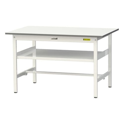SUP1275FWWワーク固定棚付テーブル150