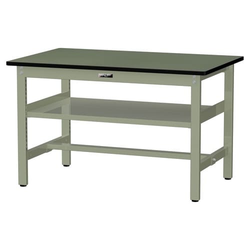 作業台中棚付 SWR−1275S2−GG塩ビ天板