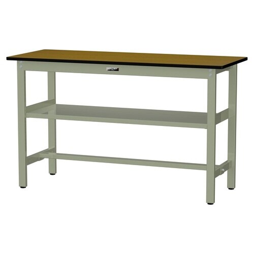 作業台中棚付 SWPH−1560S2−MGポリ天板