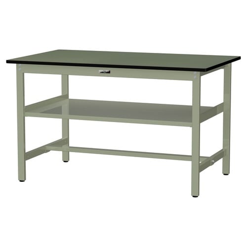 作業台中棚付 SWRH−1590S2−GG塩ビ天板