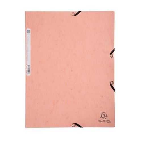 ゴム留めファイル A4 パステルコーラル