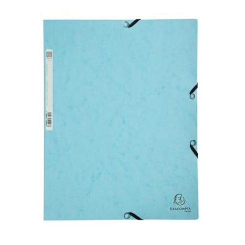 ゴム留めファイル A4 パステルブルー