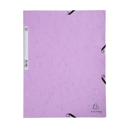 ゴム留めファイル A4 パステルモーブ