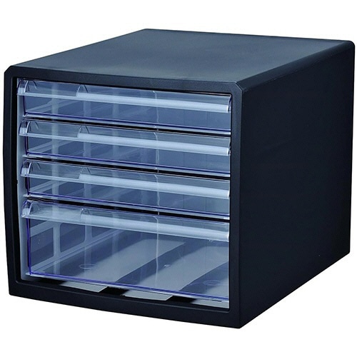 HS−919 レターケース 浅3深1段 ブラック