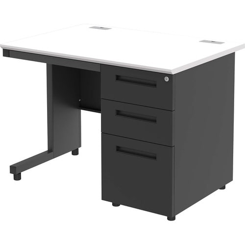 NBDオフィスデスク片袖机1000 WH・BK