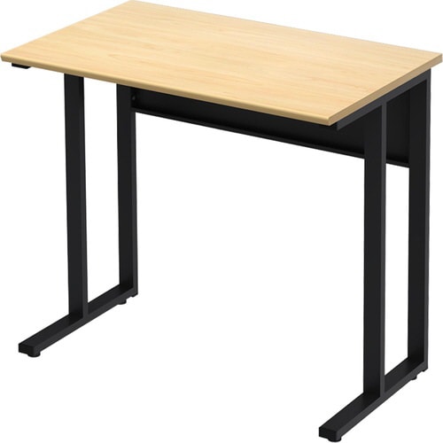 コンパクトデスク0800 天板NA脚BK