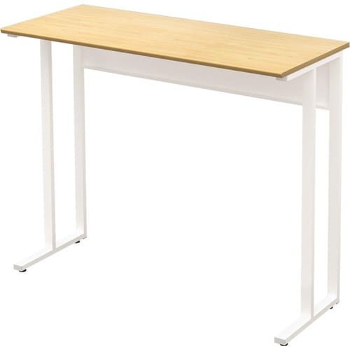 コンパクトデスクハイタイプ1200 天板NA脚WH