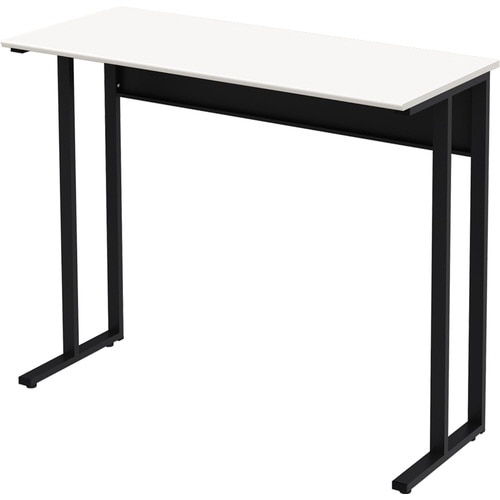 コンパクトデスクハイタイプ1200 天板WH脚BK