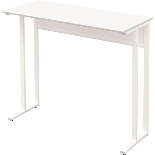 コンパクトデスクハイタイプ1200 天板WH脚WH