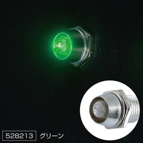 LEDミニパイロットランプ 24V グリーン