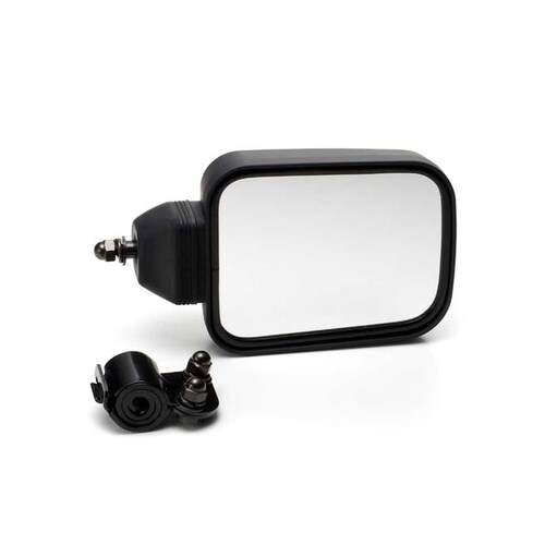 サイドコンポーネントミラー28φ 黒塗装