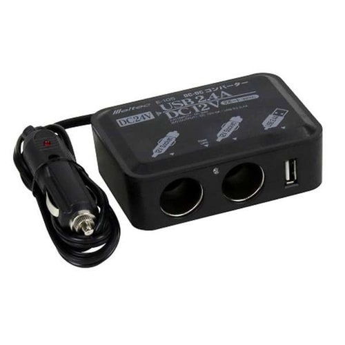 DCDCコンバーター DC12Vソケット 2口