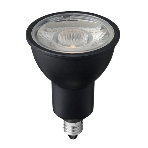 ハロゲン形LED 中角 調光 ブラック