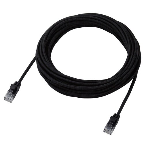 LANケーブル CAT6A準拠 7m メッシュ 黒