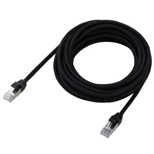 LANケーブル CAT8 5m メッシュ ブラック