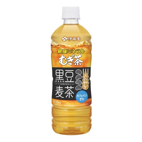 健康ミネラルむぎ茶 黒豆麦茶650ml 24本