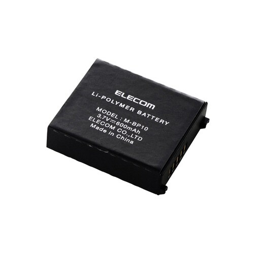 交換用バッテリー 3.7V 600mAh ブラック